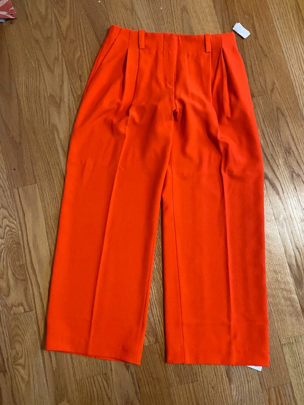 Orange Slinky Trousers